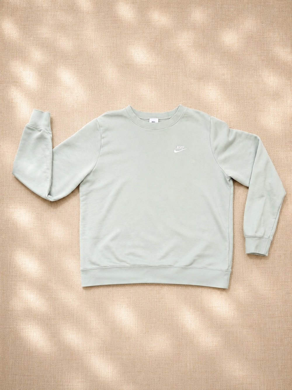 Nike Sportswear Essential Fleece Crewneck Sweatshirt Sage Green Women’s L